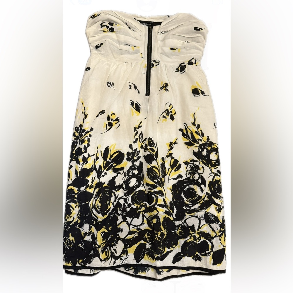 NWT KAS Floral Strapless Dress size medium